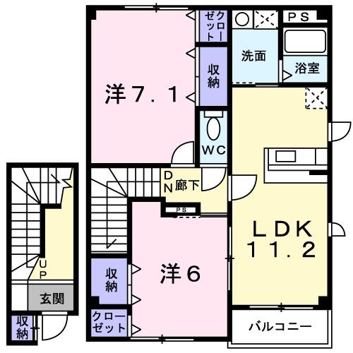 グレースＡの間取り