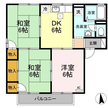 グリーンハイツ　C棟の間取り