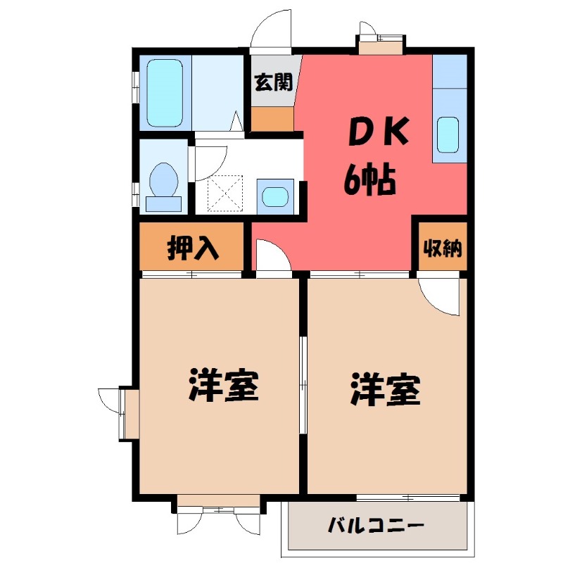 ベルクハイツ IIの間取り