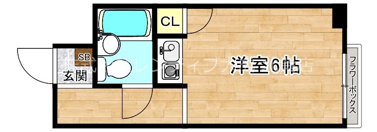 大阪市東成区大今里西のマンションの間取り