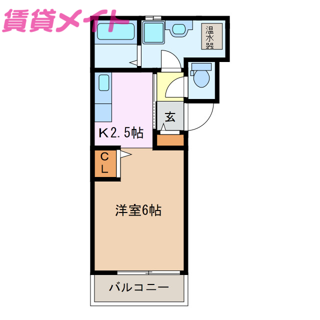 鳥羽市小浜町のアパートの間取り