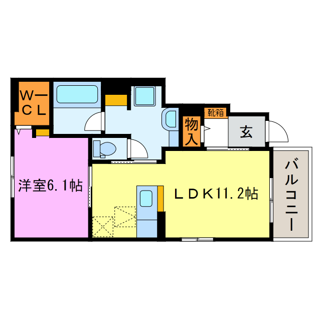 【プラシード新城Iの間取り】