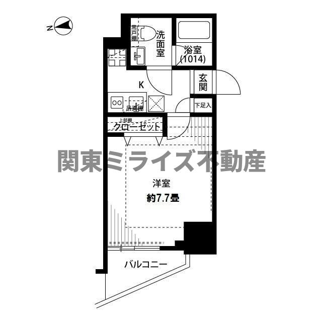 【足立区千住中居町のマンションの間取り】