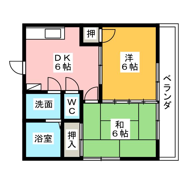 メゾン岡村の間取り