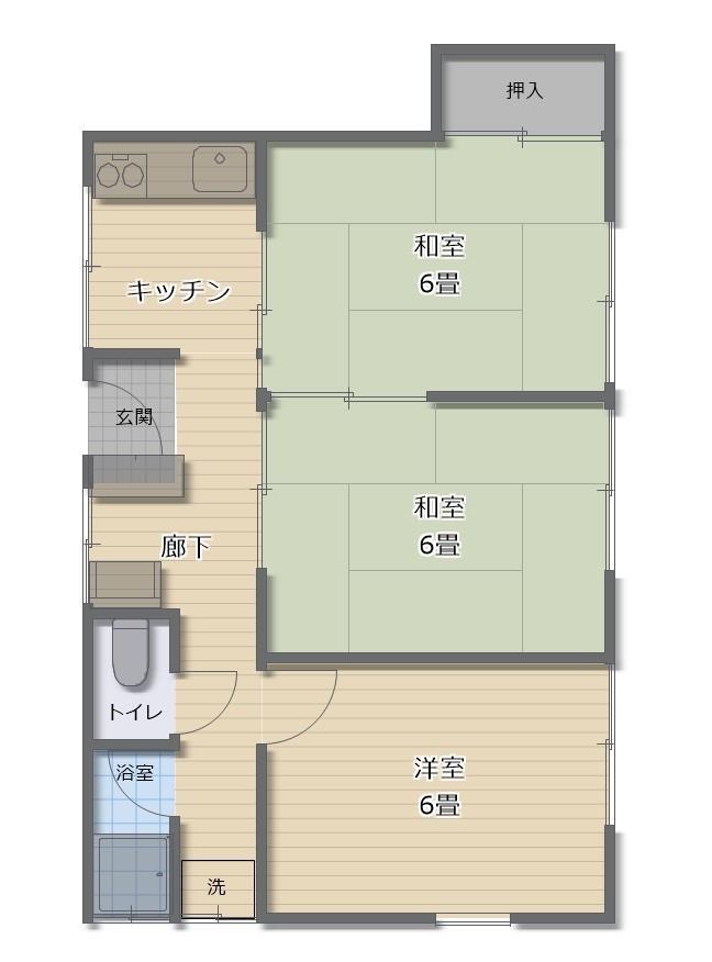 下峰荘の間取り