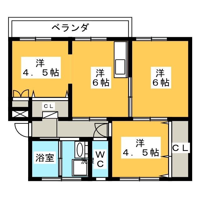 宮津団地５棟の間取り