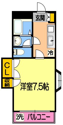 ラフォーレ18番館の間取り