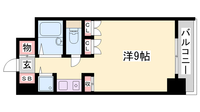 神戸市西区玉津町今津のマンションの間取り