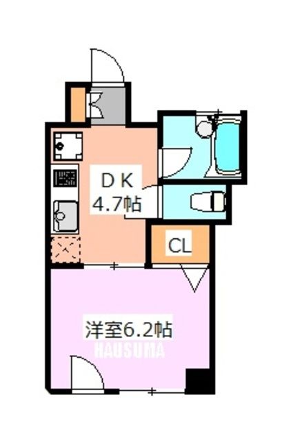 荒川区東尾久のマンションの間取り