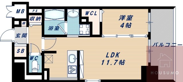 ラヴィベール江坂の間取り