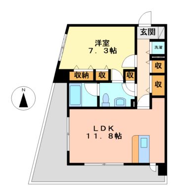 ヴァリエ東別院の間取り