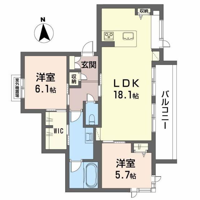 ベレオニシムラIIの間取り