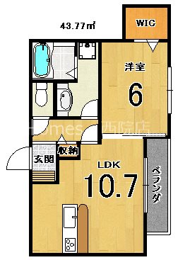 アグレアブルの間取り