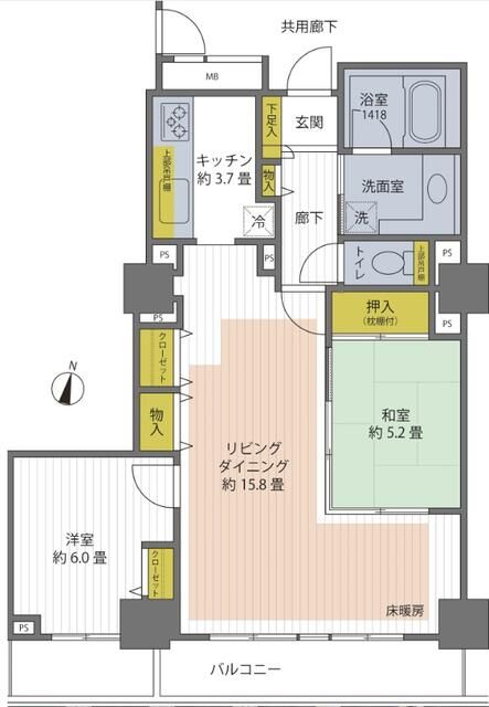 コスモ川口ステーションフロントの間取り