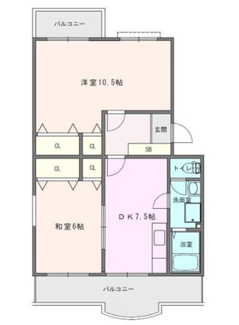 宮ノ脇マンションの間取り