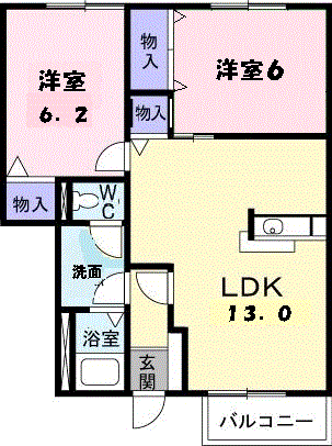 ソレアード・カーサＢの間取り