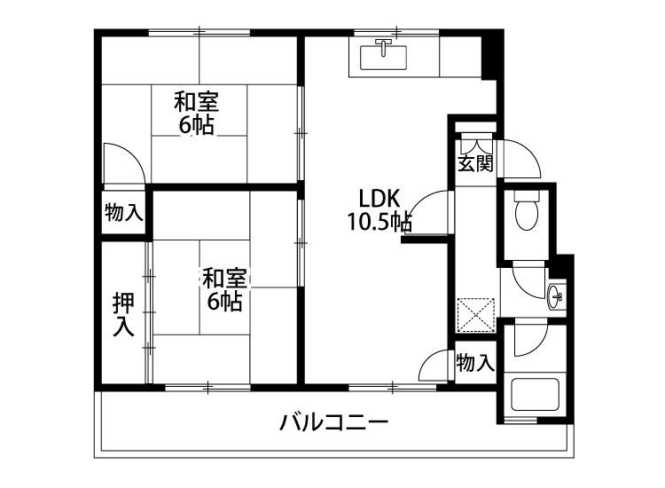 第２コーポ青木の間取り