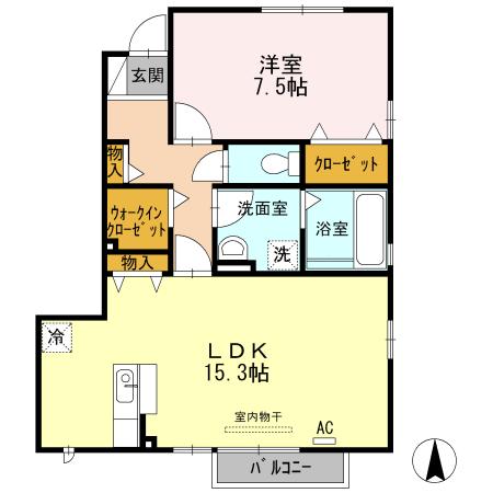 ブランズ天正寺の間取り