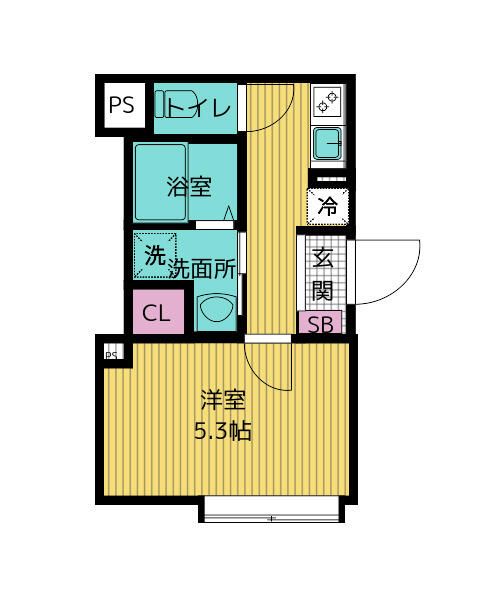 豊島区西巣鴨のマンションの間取り