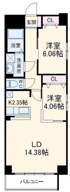 S-FORT四日市arcamの間取り