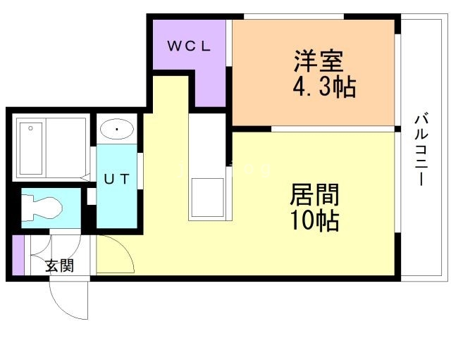 札幌市白石区東札幌一条のマンションの間取り