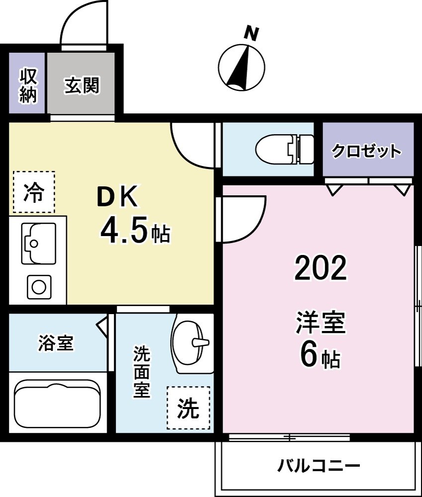 大田区大森東のアパートの間取り