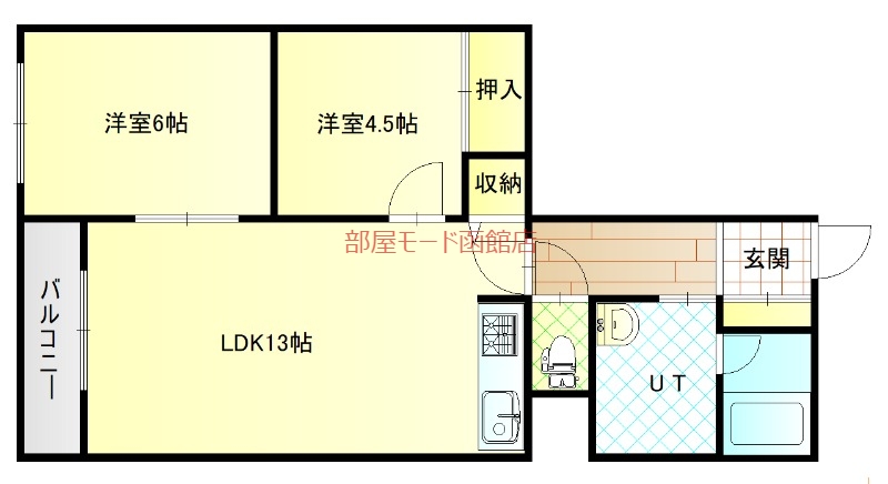 ハイム桔梗IIの間取り