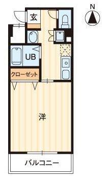 高松市多賀町のマンションの間取り