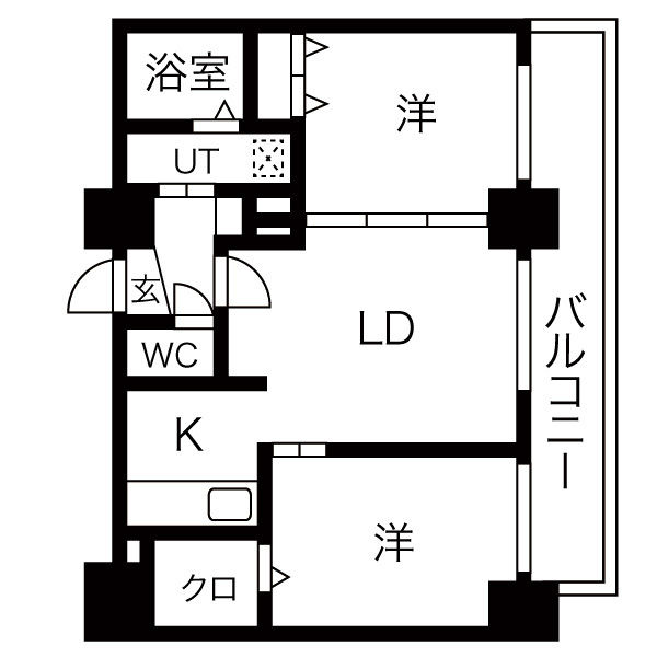 グレイスコート円山北の間取り