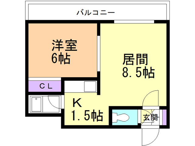 パークサイドヒサエの間取り
