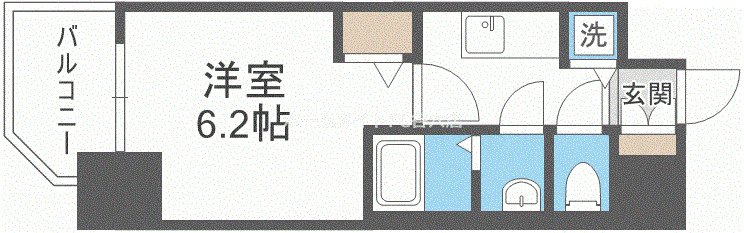 プレサンス難波フィネストの間取り