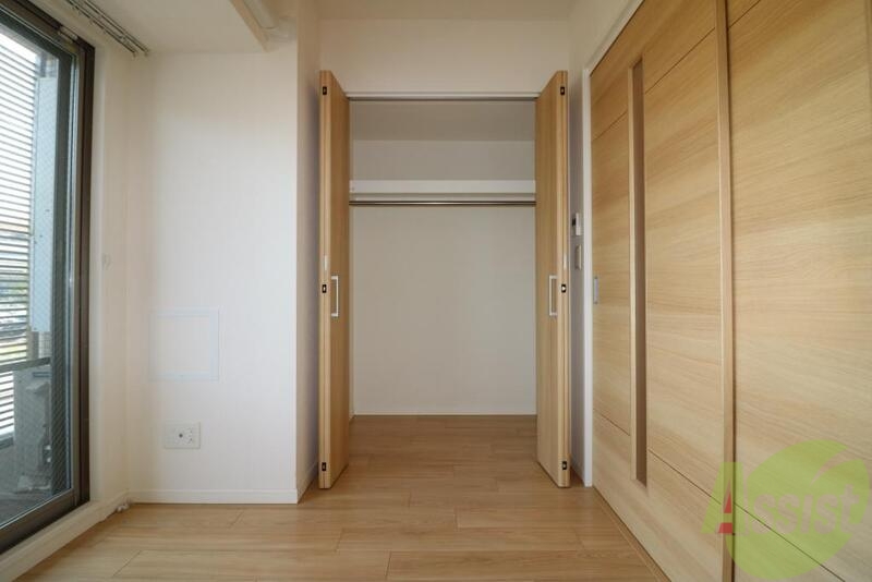 収納　クローゼットです。洋服をしまうのに便利ですね。