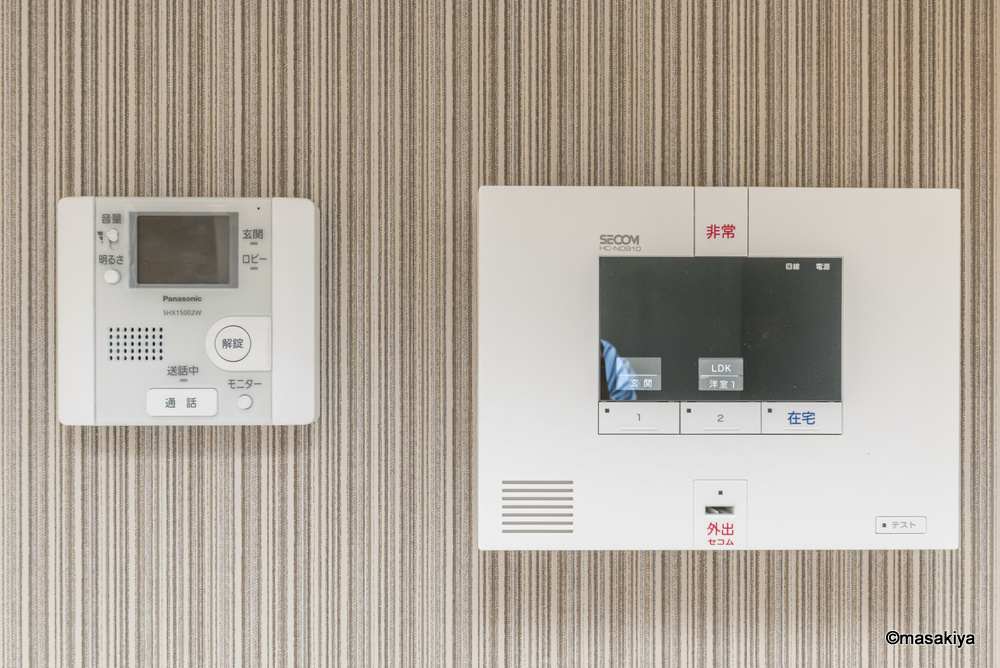 セキュリティ　オートロック付きTVインターホン　セコムセキュリティ搭載