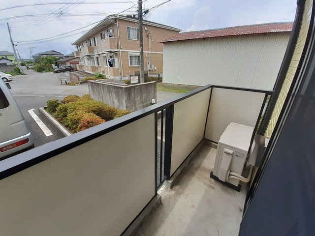 バルコニー　落ち着いた時間を過ごせるバルコニーです