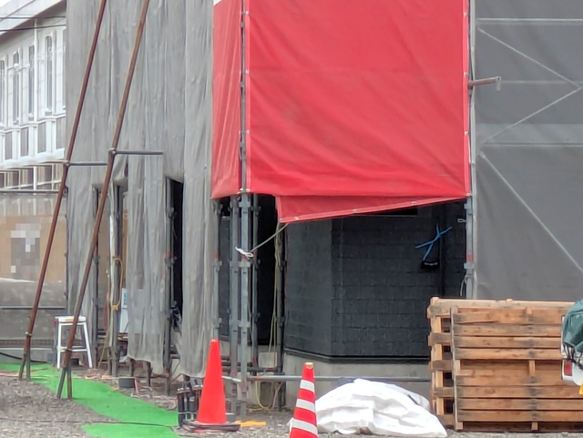 エントランス　建築中