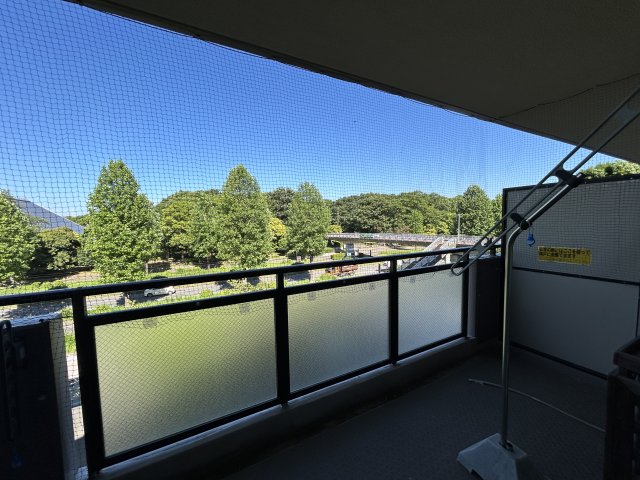 眺望　バルコニーからは洞峰公園の緑が望めます