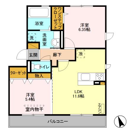 レセンテ小仲台の間取り写真