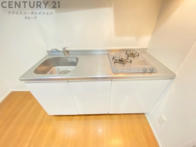 キッチン　2口ガスコンロ付きのキッチンです♪