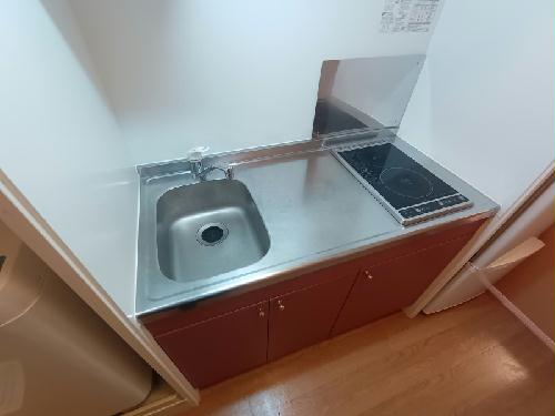 キッチン　コンロは2口コンロです。