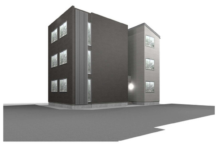 建物外観　完成模型図