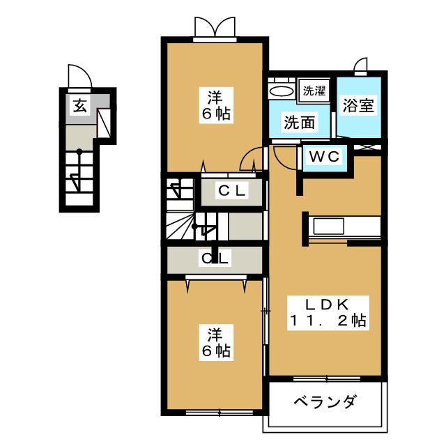 バンバハウス Aの間取り写真