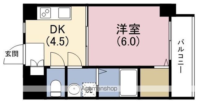 阪神電鉄阪神なんば線 伝法駅 徒歩1分 7階建 築21年の間取り写真