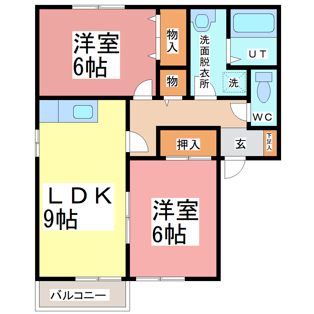 メルヘンハイツII A棟の間取り写真