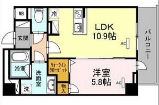 RESIDENCE丸の内七間町の間取り写真