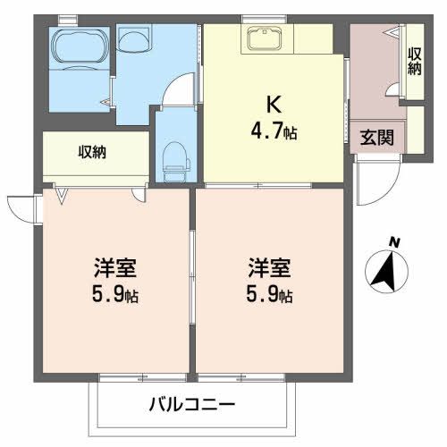 パストラルAの間取り写真
