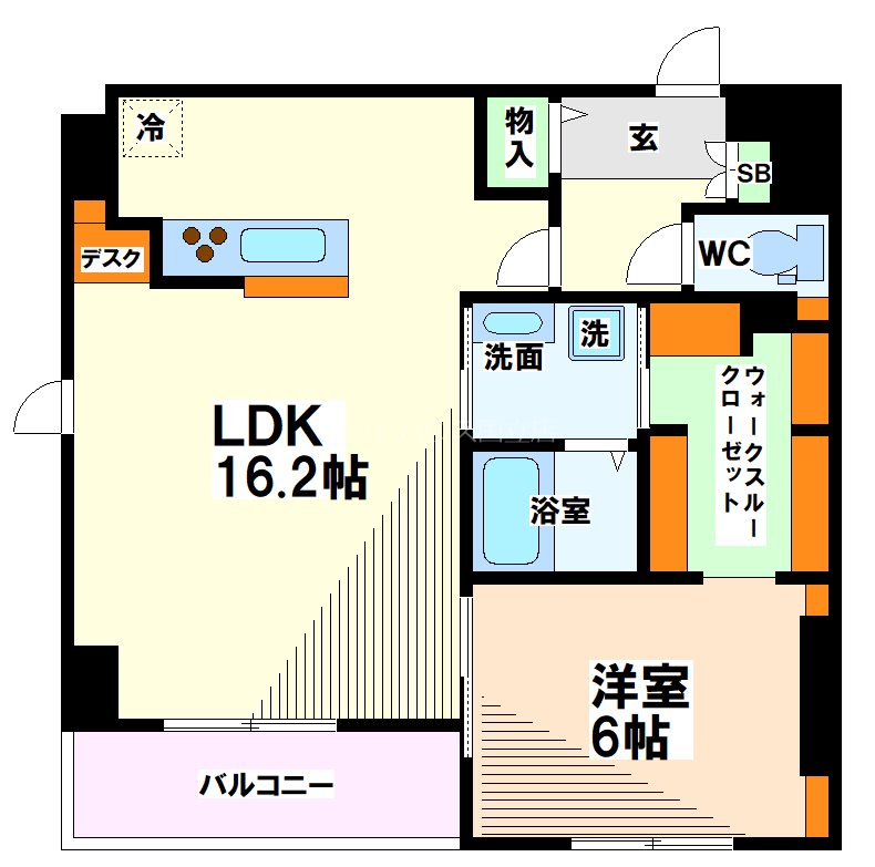 ＪＲ中央線 東小金井駅 徒歩3分 3階建 築6年の間取り写真