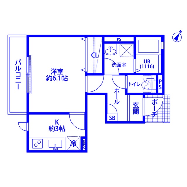 アムール 北上尾の間取り写真