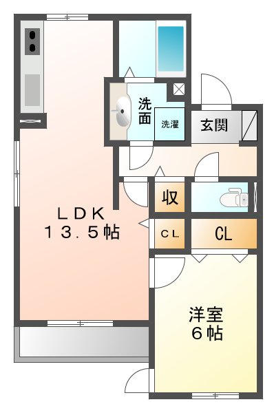 ＪＲ東海道本線 甲子園口駅 徒歩6分 3階建 築13年の間取り写真