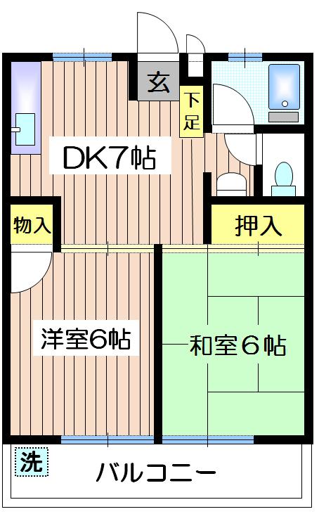 富士見マンションの間取り