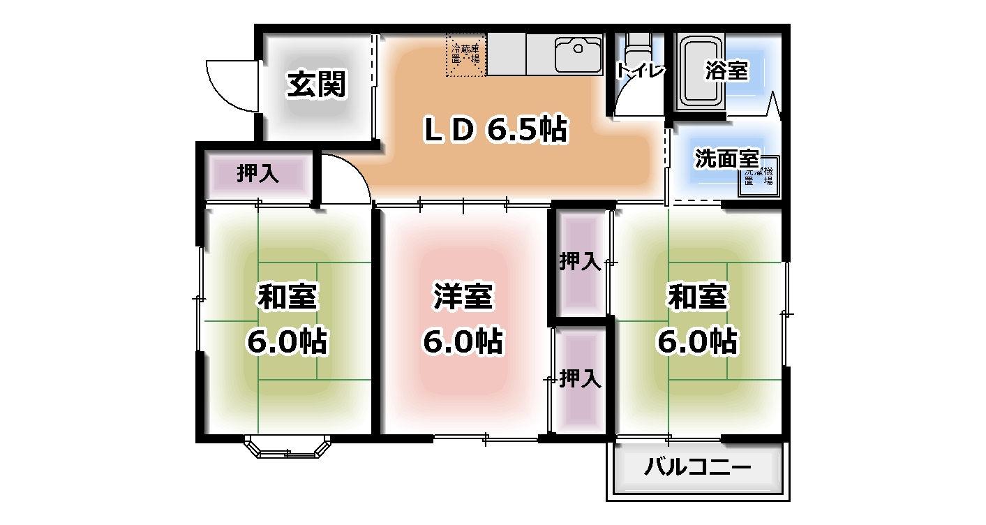 コーポ戸枝IIの間取り